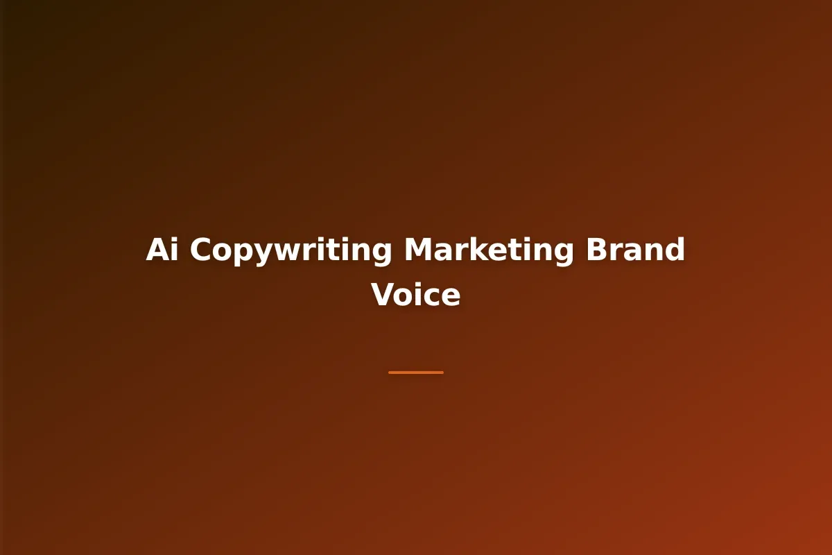 AI Copywriting for Marketing: Tools, Workflows, and Brand Voice Consistency